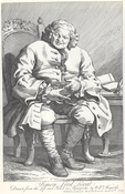 William Hogarth's engraving of the Jacobite Lord Lovat prior to his execution
