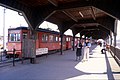 N1/n2-Stadtbahnzug am südlichen Ankunftsbahnsteig, April 1981