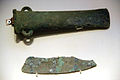 Bronze axe and copper knife, Qijia culture, Gansu.[20]