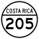National Secondary Route 205 shield}}