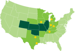 Commerce Bank operates full-service branches in five Midwestern states, with commercial operations in 11 additional states and commercial payments services in 48 states.