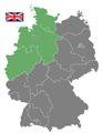 Britische Besatzungszone (in der Fläche bis Dez. 1945 und ab April 1947)