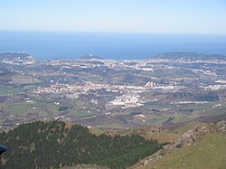Partial view of Donostialdea