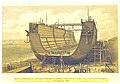 Floating dock Bermuda under construction in England, before being towed to Bermuda in 1869