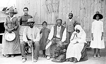 Group photo of eight African-Americans