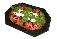 Mozzarella and tomato salad