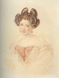 Portrait of Bakunina Ekaterina Pavlovna (1828)