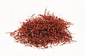 Saffron threads are the dried styles and stigmas of C. sativus.