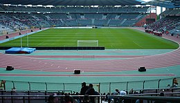 King Baudouin Stadium set up for a football match