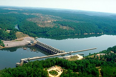 Holt Lock and Dam, impounding Holt Lake in Tuscaloosa County