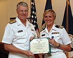 CDR Kim LeBel, Nurse Corps, USN and the Chief of Naval Operations
