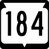 State Trunk Highway 184 marker