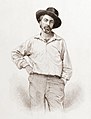 Steel engraving of Walt Whitman by Samuel Hollyer, after a lost daguerreotype by Harrison
