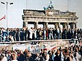 The fall of the Berlin Wall in 1989.
