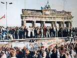 The fall of the Berlin Wall, 9–10 November 1989.