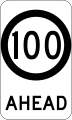 (G9-79) 100 km/h Speed Limit Ahead