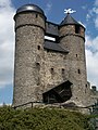 Double tower of the Greifenstein, Hesse, Germany