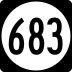 State Route 683 marker