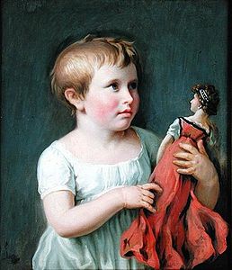 Child portrait of Cornelia Wilhelmine Amsinck (1800–61), future wife of Hamburg head of state Johann Ludwig Dammert, painted by Johann Heinrich Wilhelm Tischbein