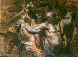 The Drunkenness of Silenus (c. 1849–50), 49 x 62.53 cm. gouache on drawing, Musée des Beaux-Arts, Calais