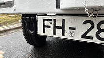 Ehemaliges KFZ-Kennzeichen FH des Main-Taunus-Kreises