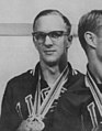 Fred Schmidt, winner of the 4 × 100-metre medley relay.
