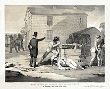 G. W. Fasel - Charles G. Crehen - Nagel & Weingaertner - Martyrdom of Joseph and Hiram Smith in Carthage jail, June 27th, 1844