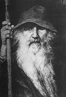 Odin, the Wanderer by Georg von Rosen, 1886[10]