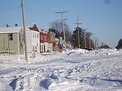 Apple River - Railroad Street in winter 2008