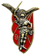 Insignia of the 9th Parachute Chasseur Regiment