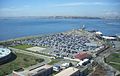 Großer Autoparkplatz am Hafen von Kadıköy, Türkei