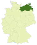 Lage von Mecklenburg-Vorpommern