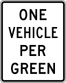R10-28 XX vehicles per green