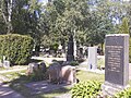 Ein Gemeindefriedhof in Nurmijärvi, Finnland.