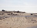 Image 13A MINURSO car (left), and a post of the Polisario Front (right) in 2017 in southern Western Sahara (from Western Sahara)