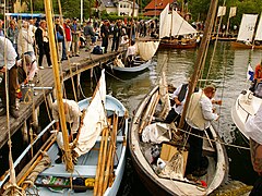 Traditional post boats at Grisslehamn