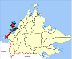 Location of Kuala Penyu District