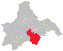Location of Shuangliu in Chengdu
