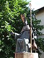 St. Martin von Tours mit der Gans (sein Attribut) in Waldsee (Pfalz)