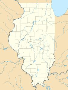 Map showing the location of Kankakee River State Park