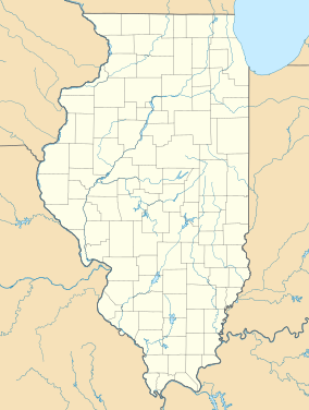 Map showing the location of Abraham Lincoln National Heritage Area