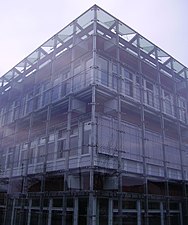 Glass Cube belonging to the School of Social Sciences