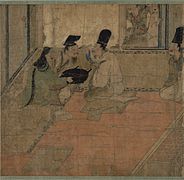 Humorous scene depicting a doctor's mistake, Yamai no Sōshi [fr], 12th century