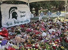 Memorial to the victims of the 2023 Michigan State University shooting