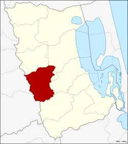 Karte von Phatthalung, Thailand, mit Kong Ra