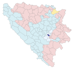 Location of Novi Grad, Sarajevo within Bosnia and Herzegovina.