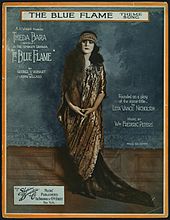 Sheet music cover showing Theda Bara