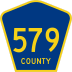 County Route 579 marker