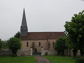 The church in Courchamp