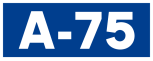 Autovía A-75 shield}}